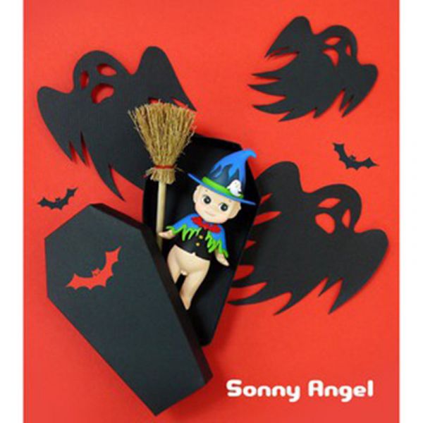 sonny angel 2016萬聖節變裝蜘蛛蝙蝠南瓜巫婆Q比娃娃公仔4入組 