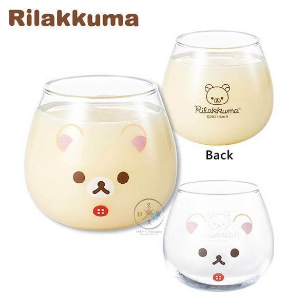 拉拉熊 懶懶熊 懶妹 不倒翁橢圓玻璃杯盒裝320ml 2選1 日本製 