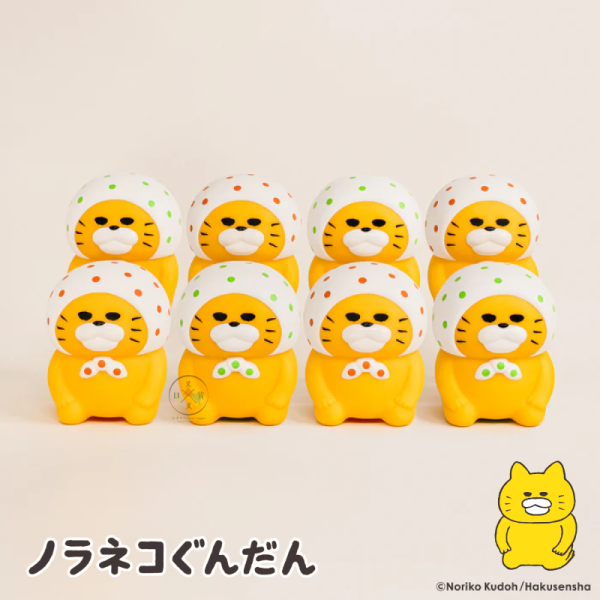 野貓軍團 工藤紀子 綠點點 頭巾 反省姿勢 公仔 存錢筒 