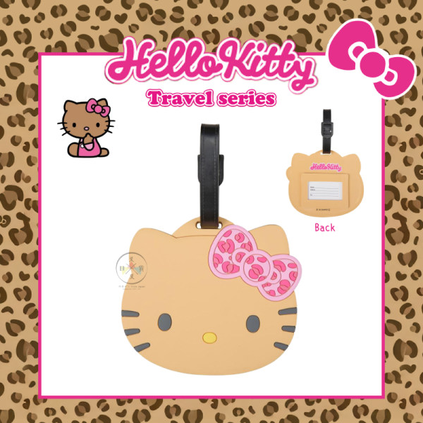 三麗鷗 曬黑 KITTY 凱蒂貓 大頭 PVC 行李吊牌 姓名牌 