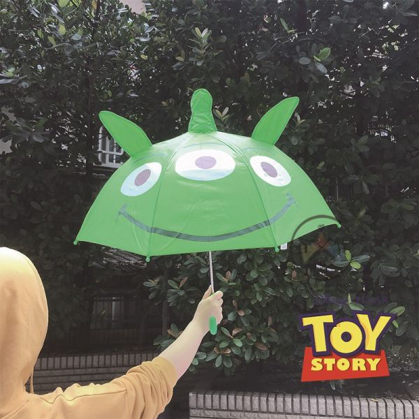 迪士尼玩具總動員 三眼怪 防夾手 立體耳朵雨傘童傘 
