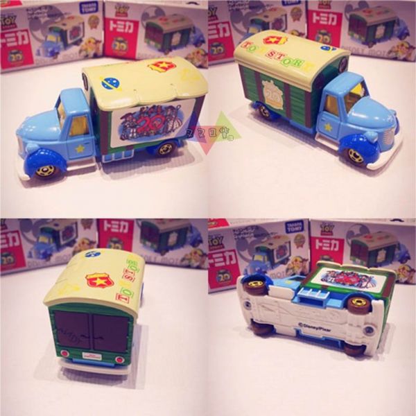 迪士尼玩具總動員20周年夢幻小貨車宣傳車TOMY玩具小汽車公仔 