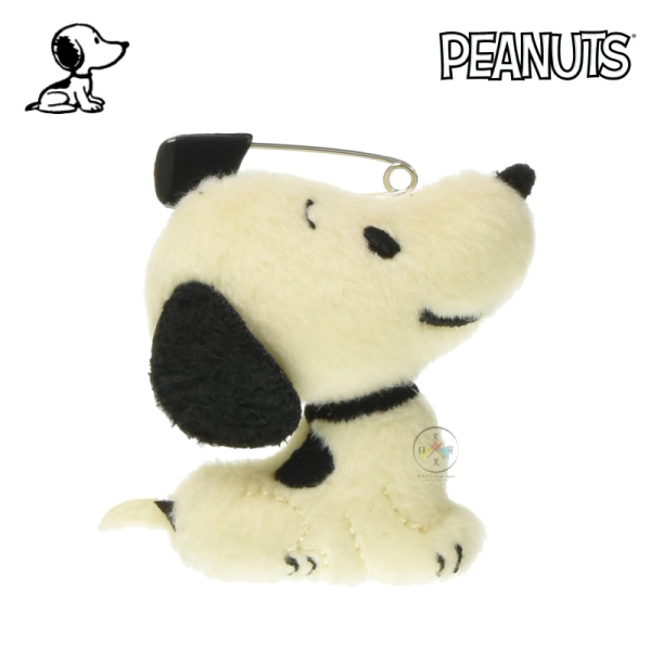 SNOOPY 史努比 1950s 坐姿 絨毛別針 復古 