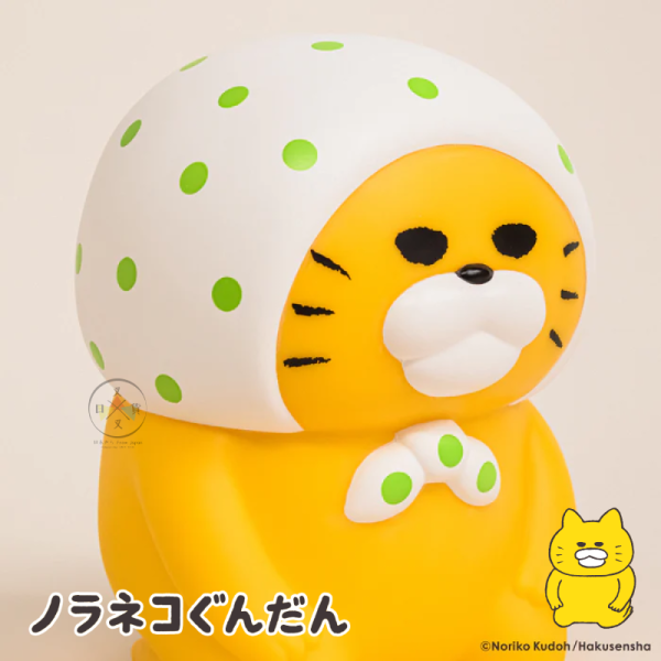 野貓軍團 工藤紀子 綠點點 頭巾 反省姿勢 公仔 存錢筒 