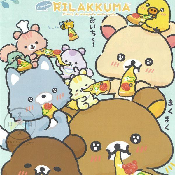 拉拉熊 披薩大滿足 懶懶熊 懶妹 小雞 蜜茶熊 壓克力場景立牌 全6款 隨機1入 日本製 