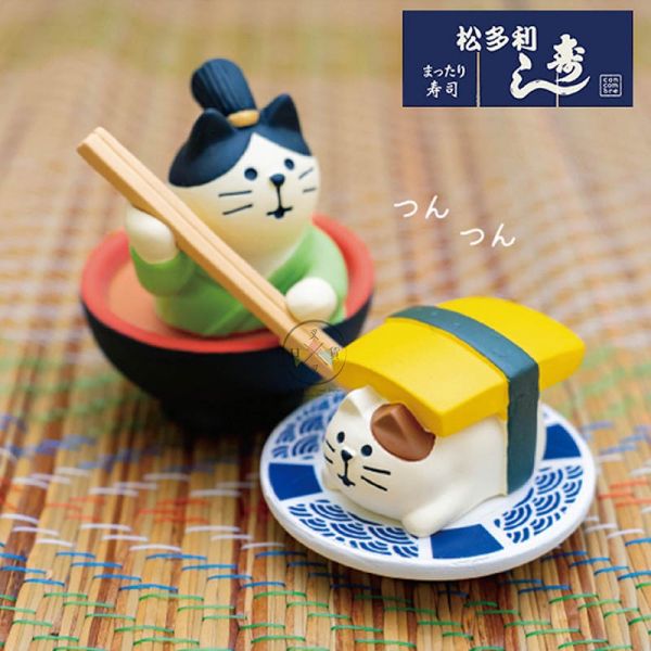 加藤真治DECOLE 商店街 壽司店 醃漬薑片醬油木盤 公仔擺飾3選1 