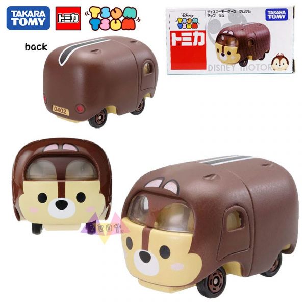 迪士尼TSUM TSUM花栗鼠奇奇TOMY小汽車公仔盒裝 