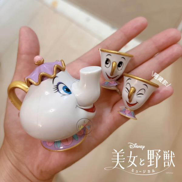 預購7月 迪士尼 美女與野獸 時鐘先生 燭台 茶壺太太 阿奇 皇家公仔 扭蛋 6入組 