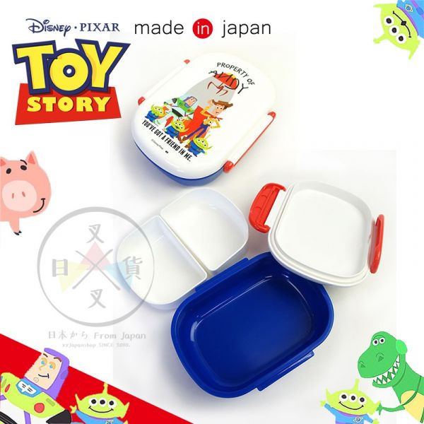 迪士尼玩具總動員 安迪的玩具 雙層2分格便當盒360ml 日本製 
