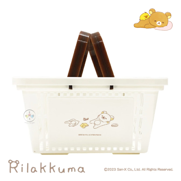 拉拉熊 懶懶熊 專賣店限定 手提籃 收納籃 購物籃 大臉 趴睡 2選1 