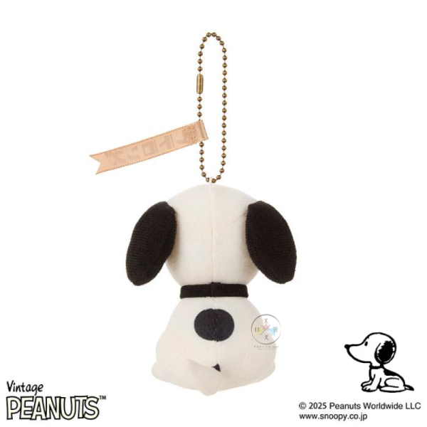 SNOOPY 史努比 1950s 坐姿 絨毛吊飾 Retorons 復古 