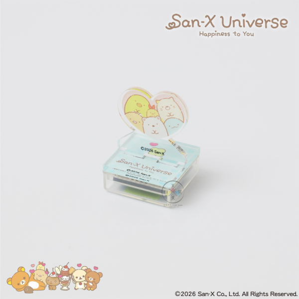 預購 SAN-X宇宙 拉拉熊 角落生物 趴趴熊 東京製版限定 心型 壓克力立牌 浸透印章 10選1【10/22截止】 