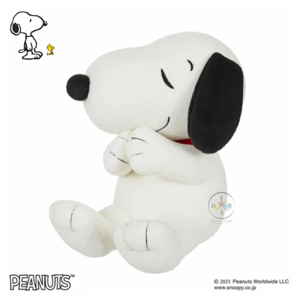 SNOOPY 史努比 絨毛玩偶 娃娃 側睡 抱抱 22公分 