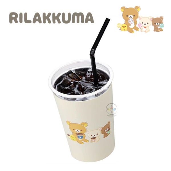 拉拉熊 懶懶熊 喝咖啡 保溫杯 不鏽鋼杯 冰壩杯 400ml 