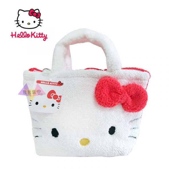 絕版!Hello Kitty凱蒂貓絨毛大臉手提袋 