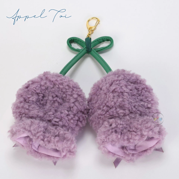 推活 應援周邊 娃衣 配件 S號 10cm 2人用 櫻桃 頭套斗篷 吊飾 紫色 