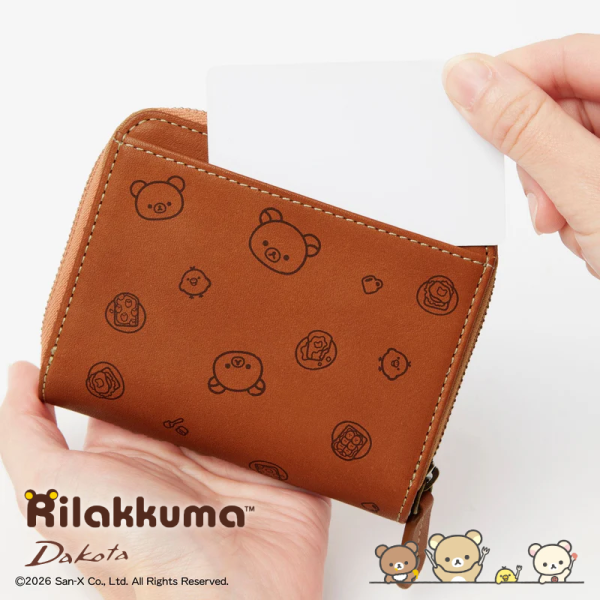 預購 拉拉熊 懶懶熊 小雞 專賣店限定Dakota聯名 皮革 兩折 短夾 拉鍊錢包 皮夾 2選1【4/30截止】 