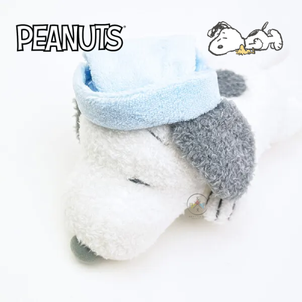 SNOOPY 史努比 睡帽 閉眼 趴睡 絨毛玩偶 娃娃 30公分