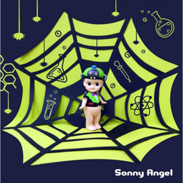 sonny angel 2016萬聖節變裝蜘蛛蝙蝠南瓜巫婆Q比娃娃公仔4入組 