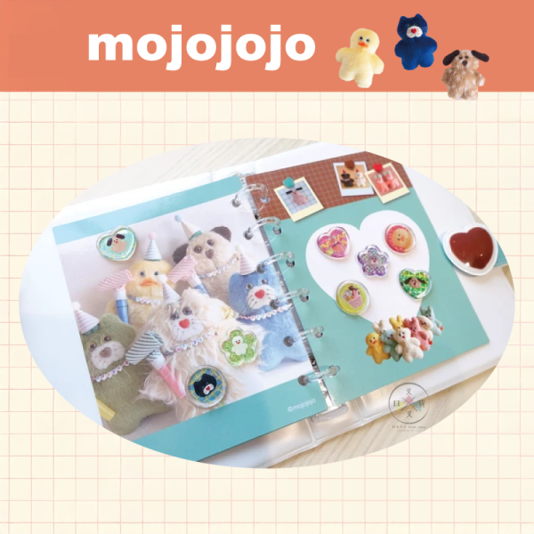 mojojojo 黃鳥 療癒系 手作玩偶 活頁貼紙簿 2選1 