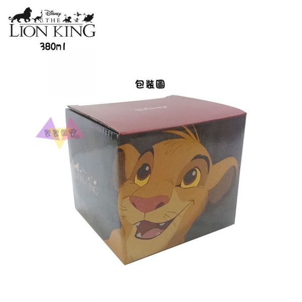 迪士尼獅子王辛巴大臉立體白底馬克杯380ml盒裝 