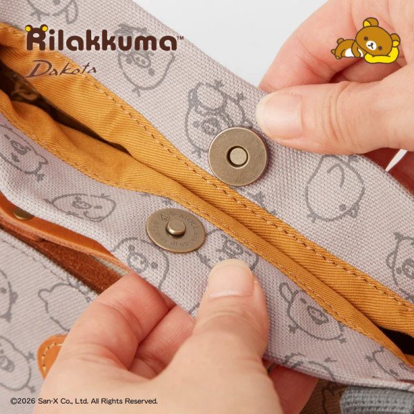 預購 拉拉熊 懶懶熊 小雞 專賣店限定Dakota聯名 帆布肩背包 拼接皮革提把 S/L 4選1 日本製【4/30截止】 