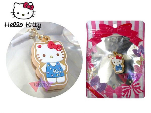 Hello Kitty凱蒂貓糖霜餅乾矽膠耳機塞防塵塞 