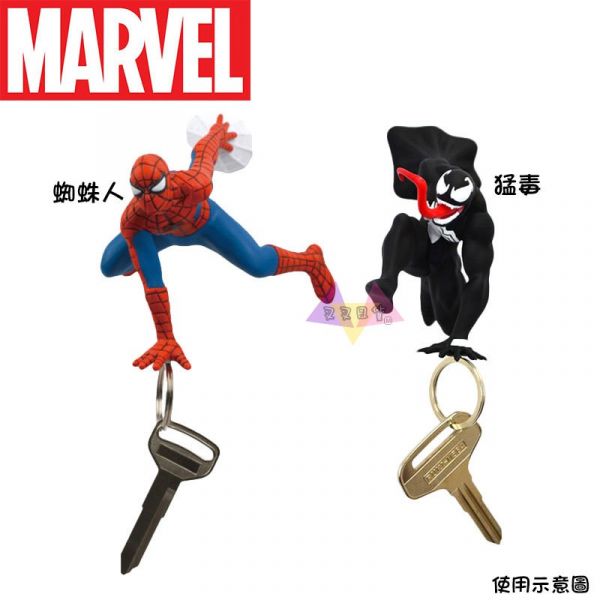Marvel Venom 蜘蛛人/猛毒磁鐵鑰匙收納公仔盒裝2選1 