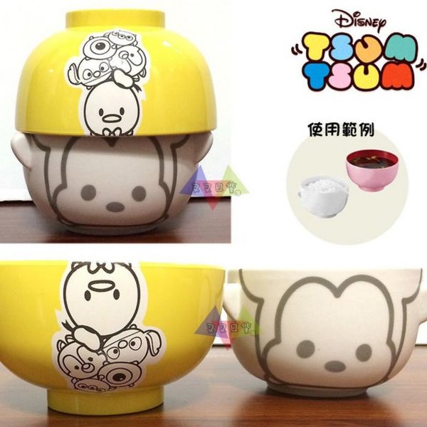 迪士尼Tsum Tsum 米奇 米妮湯碗飯碗組2選1 