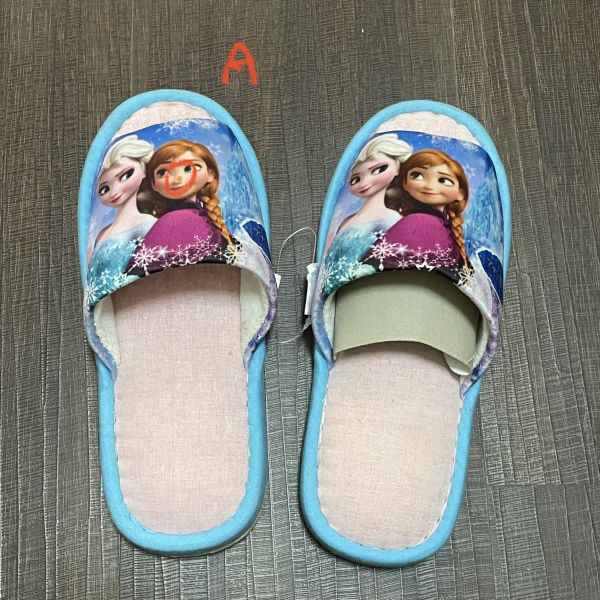 迪士尼冰雪奇緣艾莎elsa安娜anna室內拖鞋22~24cm 