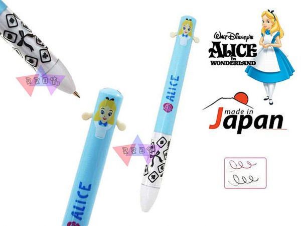 迪士尼愛麗絲夢遊仙境原子筆雙色筆 日本製 