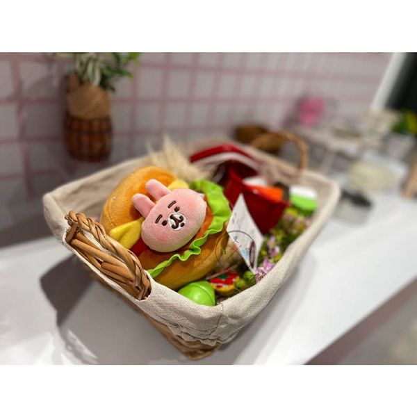 卡娜赫拉的小動物專賣店限定 夾心系列 絨毛玩偶 漢堡夾P助水果三明治夾兔兔 2選1 