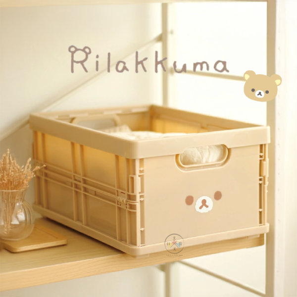 拉拉熊 懶懶熊 專賣店限定 摺疊置物籃 收納籃 大臉 