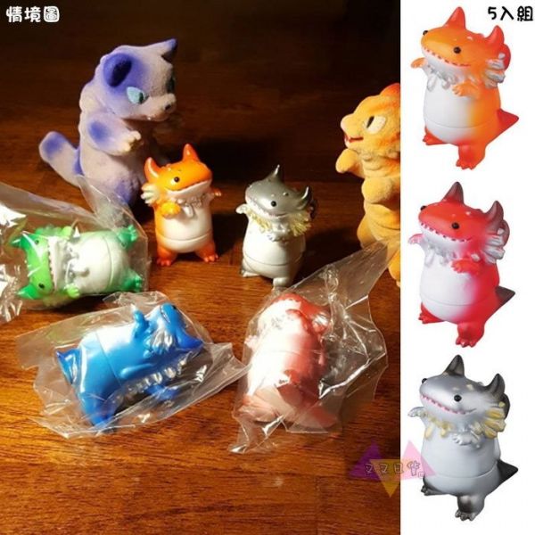MEDICOM VAG SERIES 9藝術家山椒魚寶寶軟膠公仔扭蛋5入組 