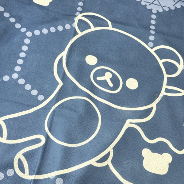 預購7月 拉拉熊 懶懶熊 茶房限定 門簾 蜂巢 藍 85x150cm 日本製 【6/11截止】 