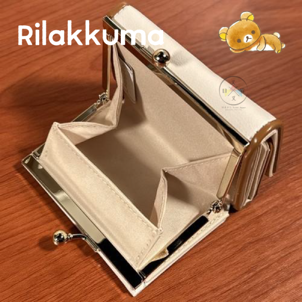 拉拉熊 懶懶熊 仿皮 三折短夾 零錢包 側躺 水彩風 壓紋 金屬牌 2選1 