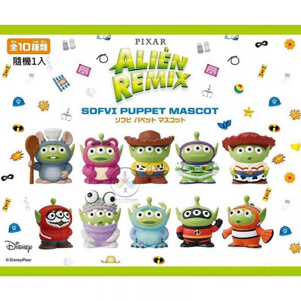 迪士尼 玩具總動員 三眼怪變裝胡迪巴斯 手指軟膠公仔 隨機1入 皮克斯 