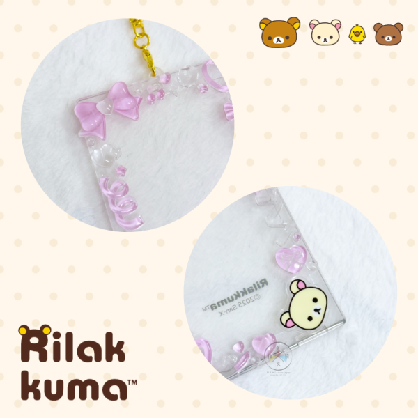 拉拉熊 懶懶熊 懶妹 小雞 蜜茶熊 浮凸邊框 滴膠 明星小卡 卡套 吊飾 4選1 