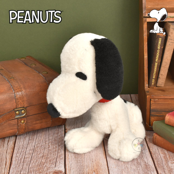 SNOOPY 史努比 歐拉夫 復古懷舊 絨毛玩偶 M號 2選1 