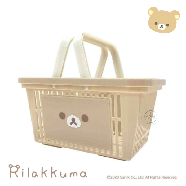 拉拉熊 懶懶熊 專賣店限定 手提籃 收納籃 購物籃 大臉 趴睡 2選1 