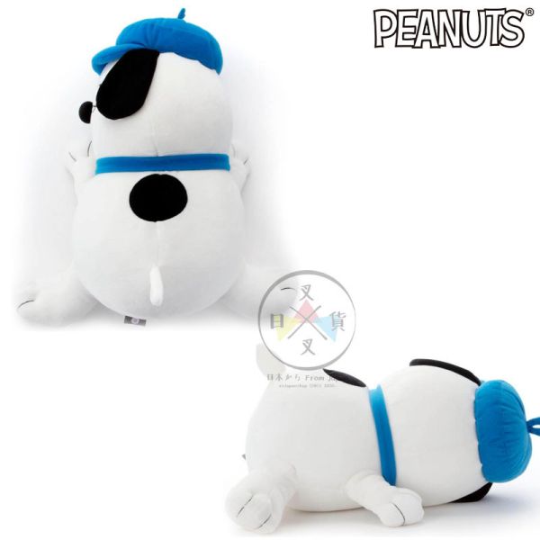 史努比 Snoopy 歐拉夫 閉眼睡覺趴姿 絨毛娃娃 抱枕 L號 