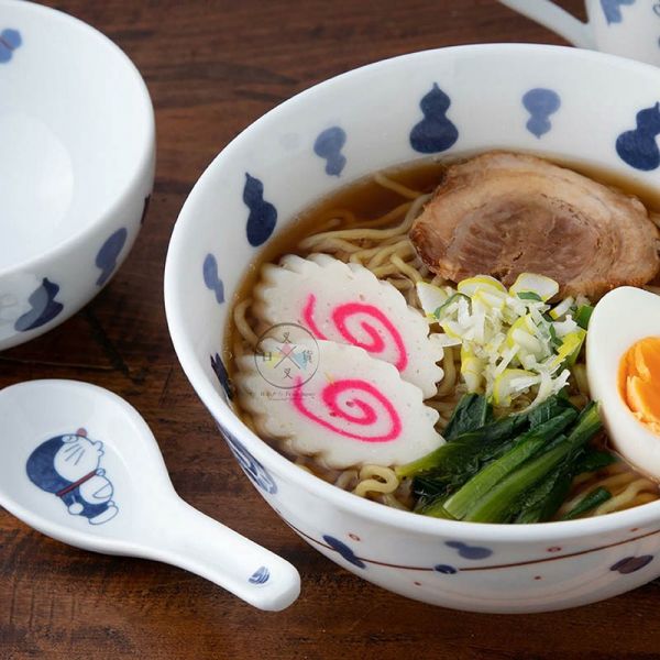 哆啦A夢 Doraemon 緣起物 葫蘆 陶瓷飯碗 盒裝 