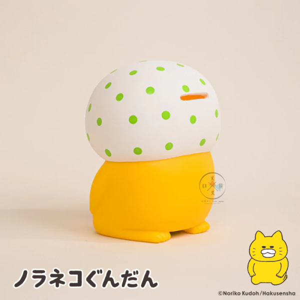 野貓軍團 工藤紀子 綠點點 頭巾 反省姿勢 公仔 存錢筒 