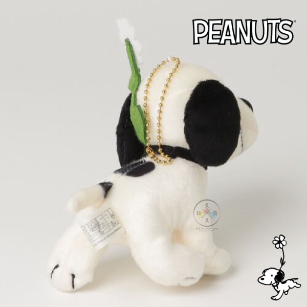 SNOOPY 史努比 1950s 小花 耳朵飛飛 絨毛吊飾 