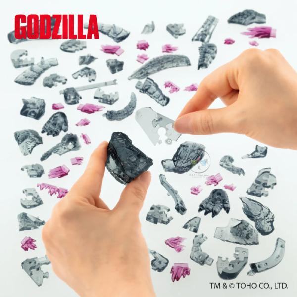 哥吉拉 GODZILLA 水晶3D透明 立體拼圖 