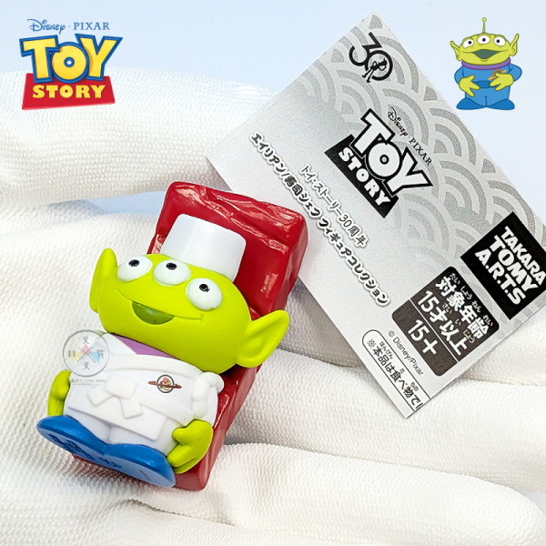 迪士尼 玩具總動員 30周年 三眼怪壽司  公仔扭蛋 全4款 一套 