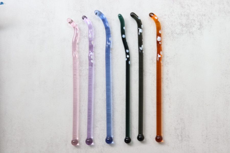 花園鰻攪拌棒透明系點點款(現貨+預購) 精湛工藝,鑽石,貴金屬,珠寶,玻璃,純銀,純金,飾品,項鍊,禮物,禮品,穿搭,獨一無二,吊墜,戒指,時尚,配件,耳環,手鍊,前衛,玻璃工藝,風格,生日禮物