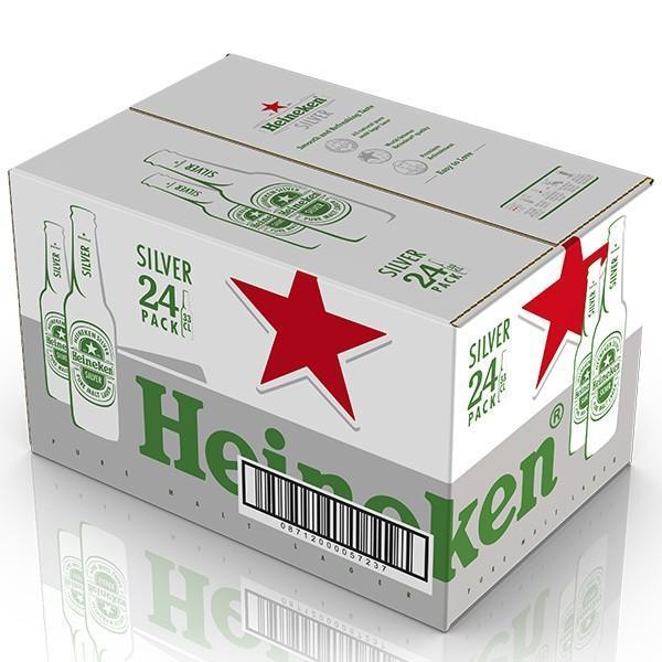 海尼根星銀(可退瓶) Heineken Silver 330ml x24瓶 海尼根,星銀,可退瓶,Heineken,Silver,330ml,24瓶,台灣