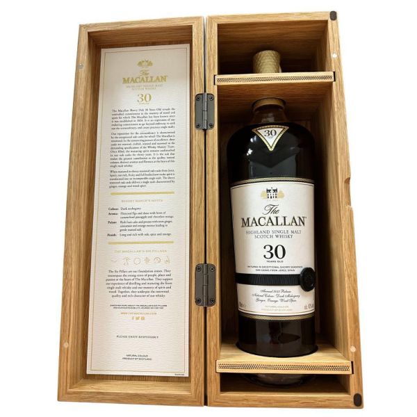 麥卡倫 30年 雪莉桶 The Macallan Sherry Oak 30Y Single Malt Scotch Whisky 麥卡倫,30年,雪莉桶,The Macallan,Sherry Oak,30Y,Single Malt,Scotch,Whisky,蘇格蘭,英國