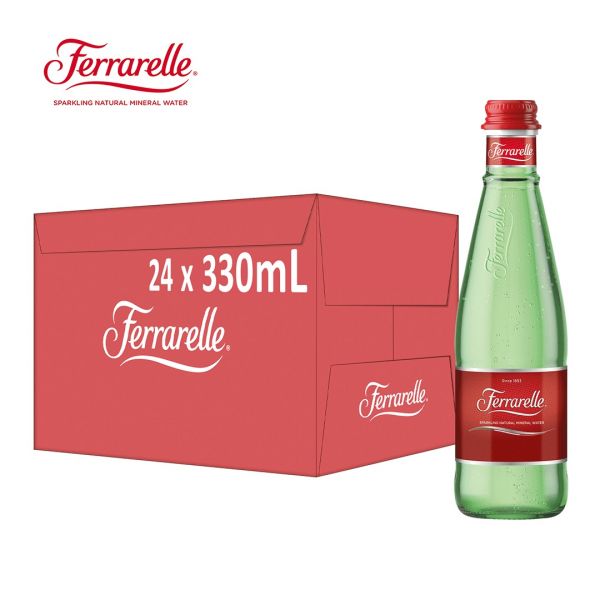 法拉蕊汽泡天然礦泉水Ferrarelle Sparkling Natural Mineral Water330ml x24瓶(原廠公司貨) Ferrarelle,法拉蕊,汽泡,天然,礦泉水,玻璃瓶,330ml,氣泡水,SGS認證,歐盟國際食品品質協會三星頂級口感獎,義大利,原裝進口
